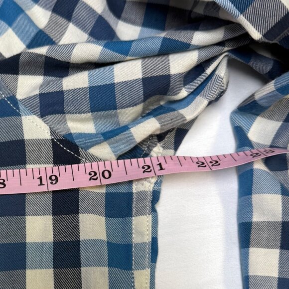 The North Face Men’s Blue Gingham Check Long Sleeve Button Up Shirt Medium EUC - Picture 7 of 8